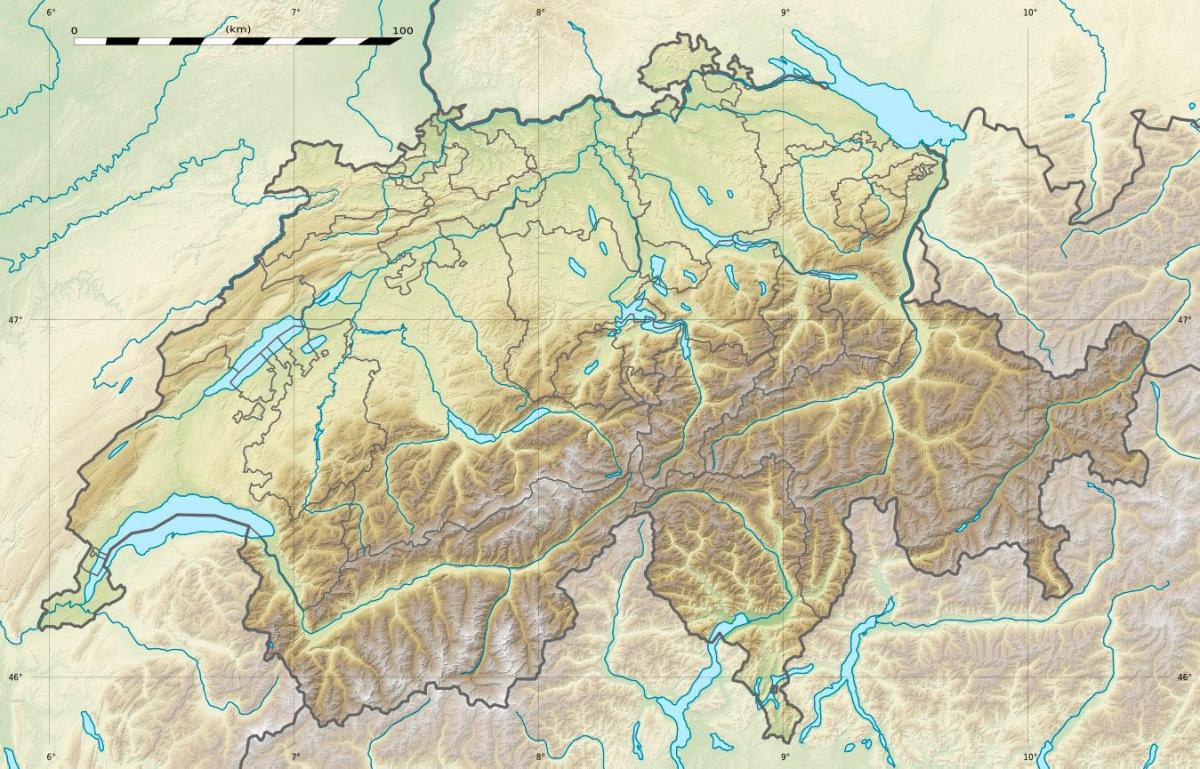mappa della svizzera di soccorso