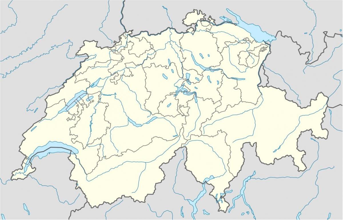 mappa della svizzera mappa vettoriale
