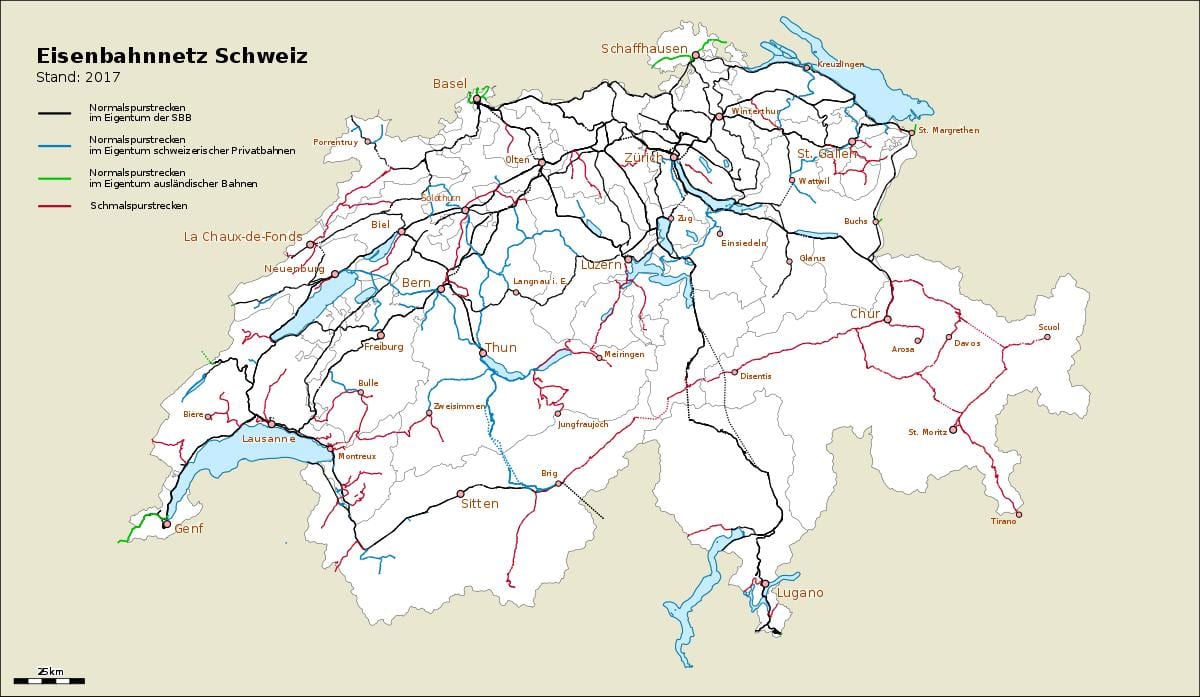 mappa della svizzera porte