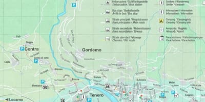 Mappa del campeggio svizzera