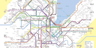 Mappa di ginevra, svizzera bus