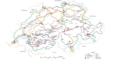 Svizzera attrazioni mappa