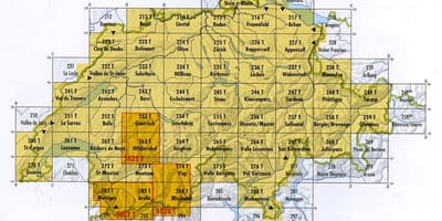 Mappa della svizzera postale