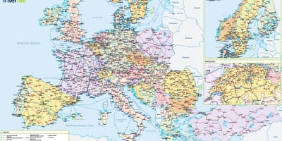 Mappa di interrail svizzera 