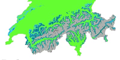 Mappa della svizzera per il clima
