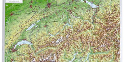 Mappa della svizzera 3d