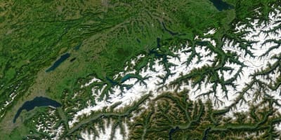 Mappa della svizzera satellitare