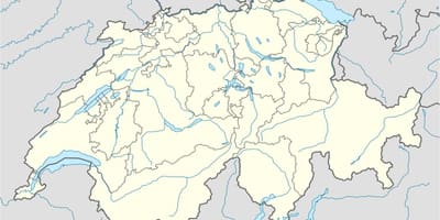 Mappa della svizzera mappa vettoriale